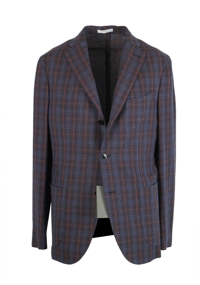 Boglioli K Jacket Blue Checked Sport Coat - thumbnail | Costume Limité