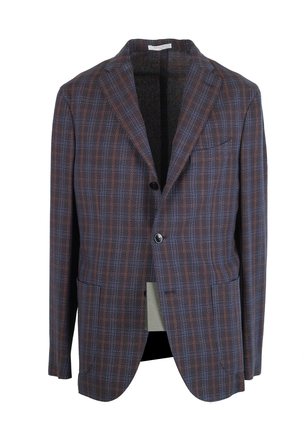 Boglioli K Jacket Blue Checked Sport Coat | Costume Limité