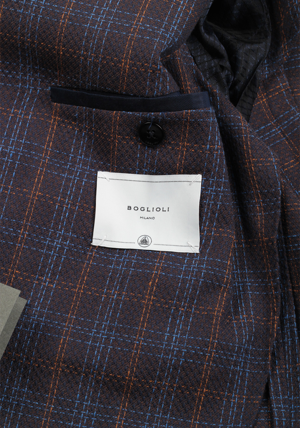 Boglioli K Jacket Blue Checked Sport Coat | Costume Limité