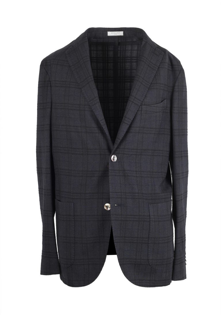 Boglioli K Jacket Gray Checked Sport Coat - thumbnail | Costume Limité