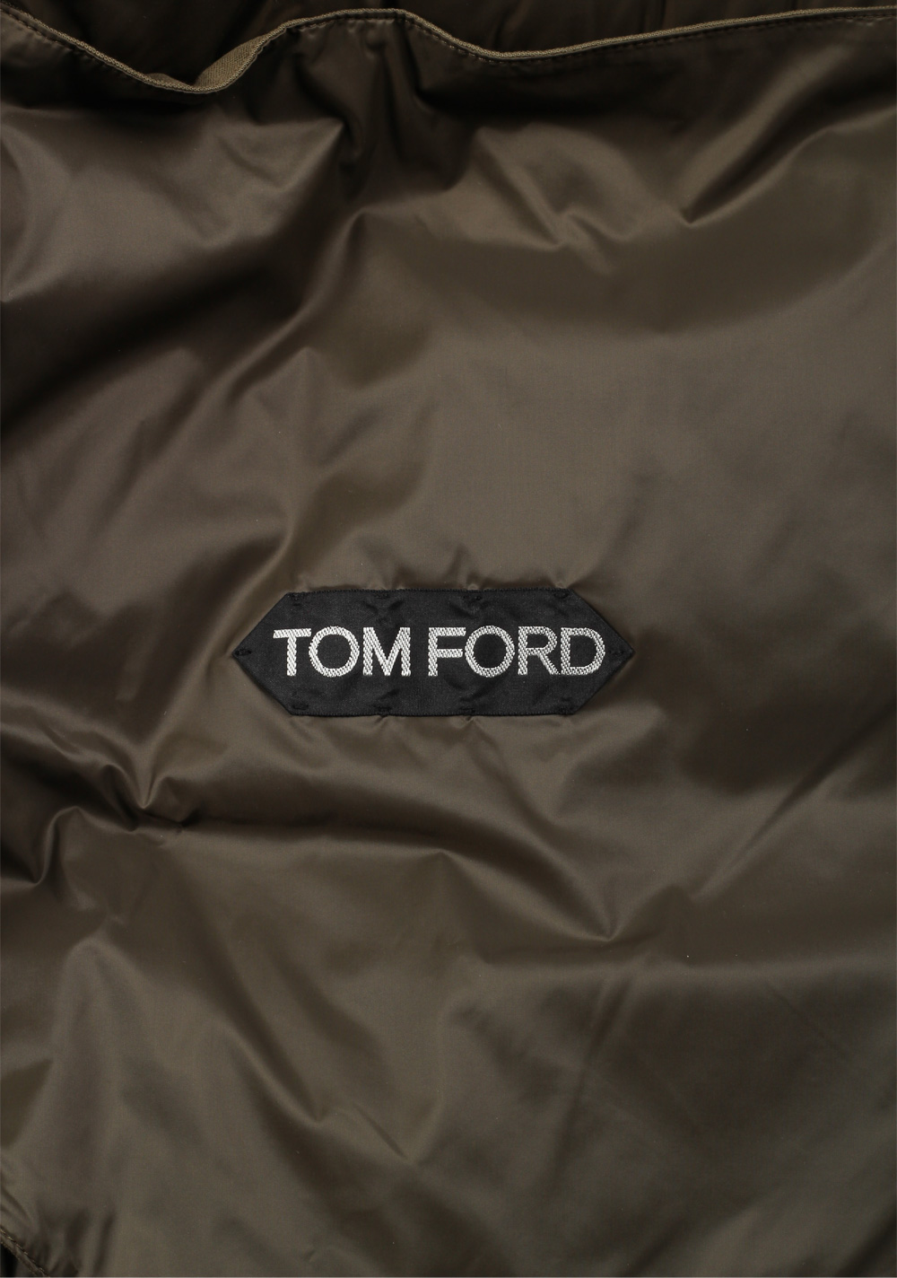 TOM FORD Taupe Quilted Down Jacket Coat Size 50 / 40R U.S. Outerwear | Costume Limité