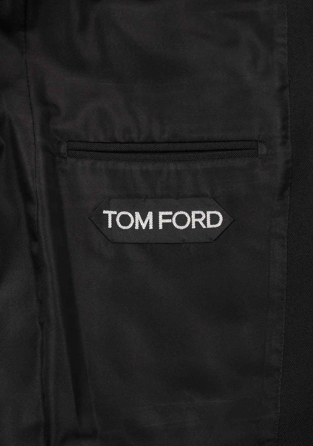 TOM FORD Shelton Solid Black Suit Size 44 / 34R U.S. In Mohair ...