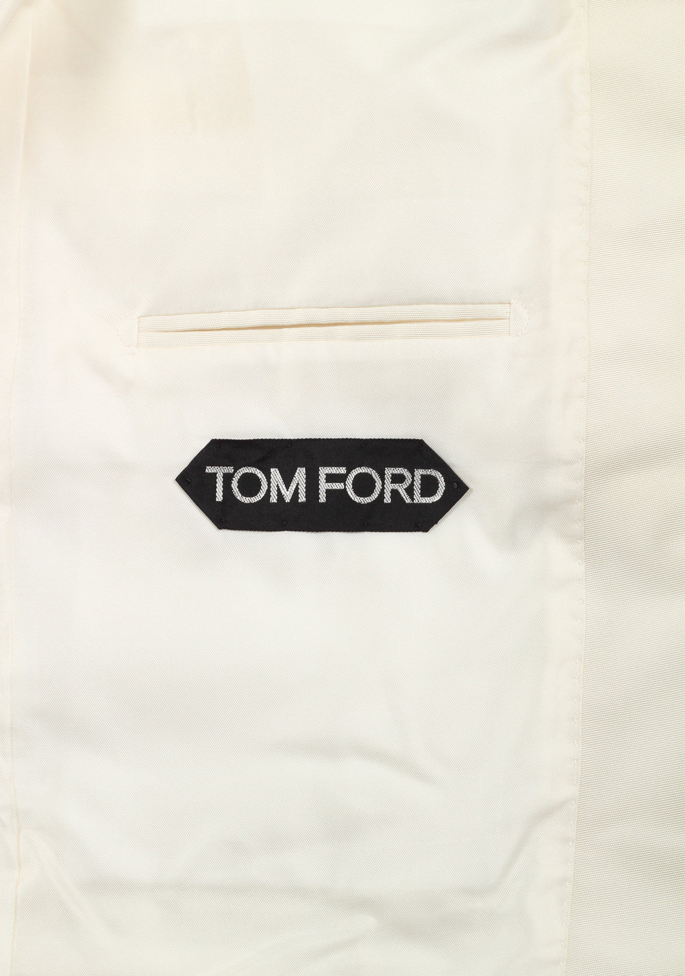 TOM FORD Shelton Off White Sport Coat In Silk | Costume Limité
