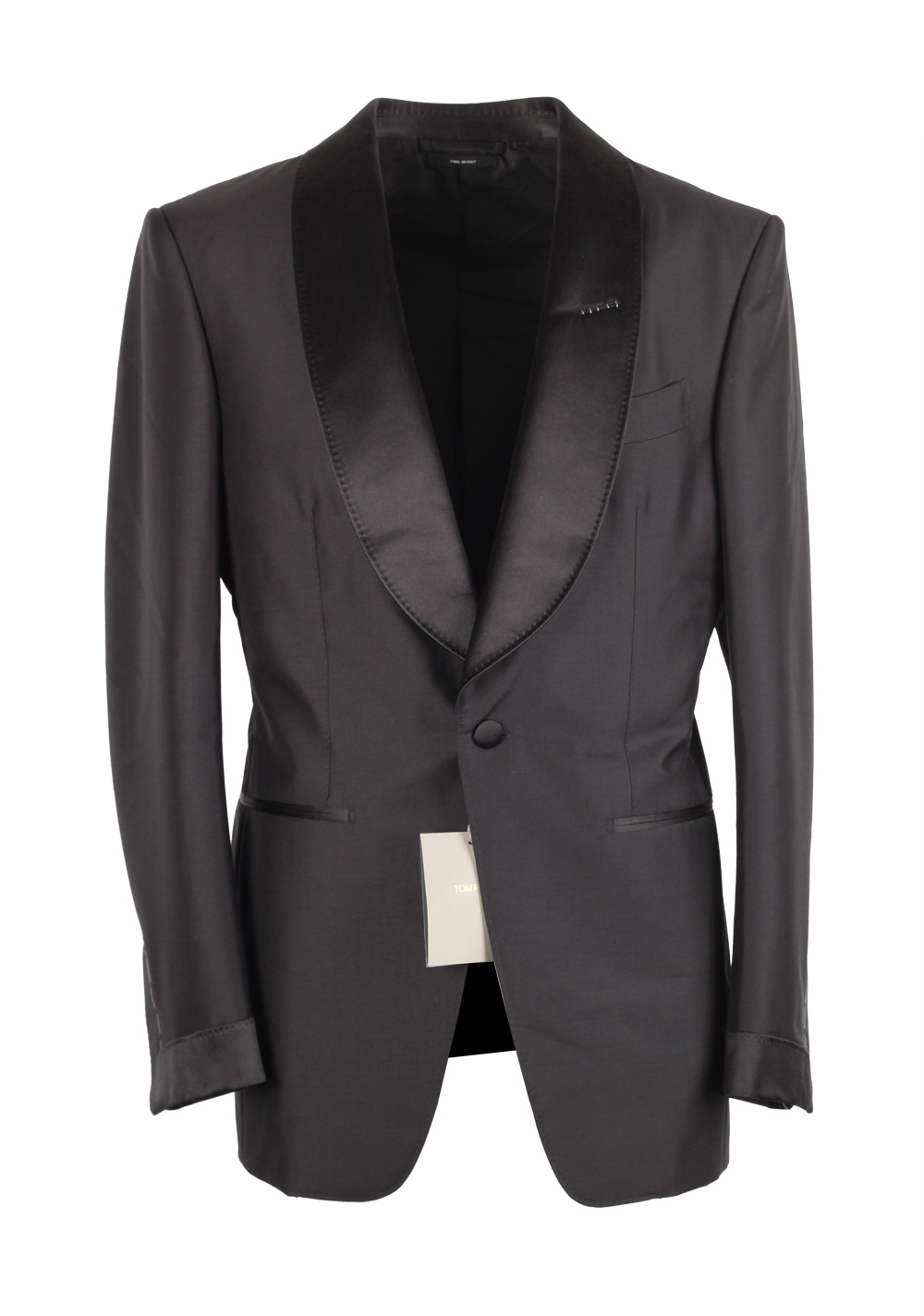 TOM FORD Atticus Black Tuxedo Smoking Suit Size 46C / 36S U.S ...