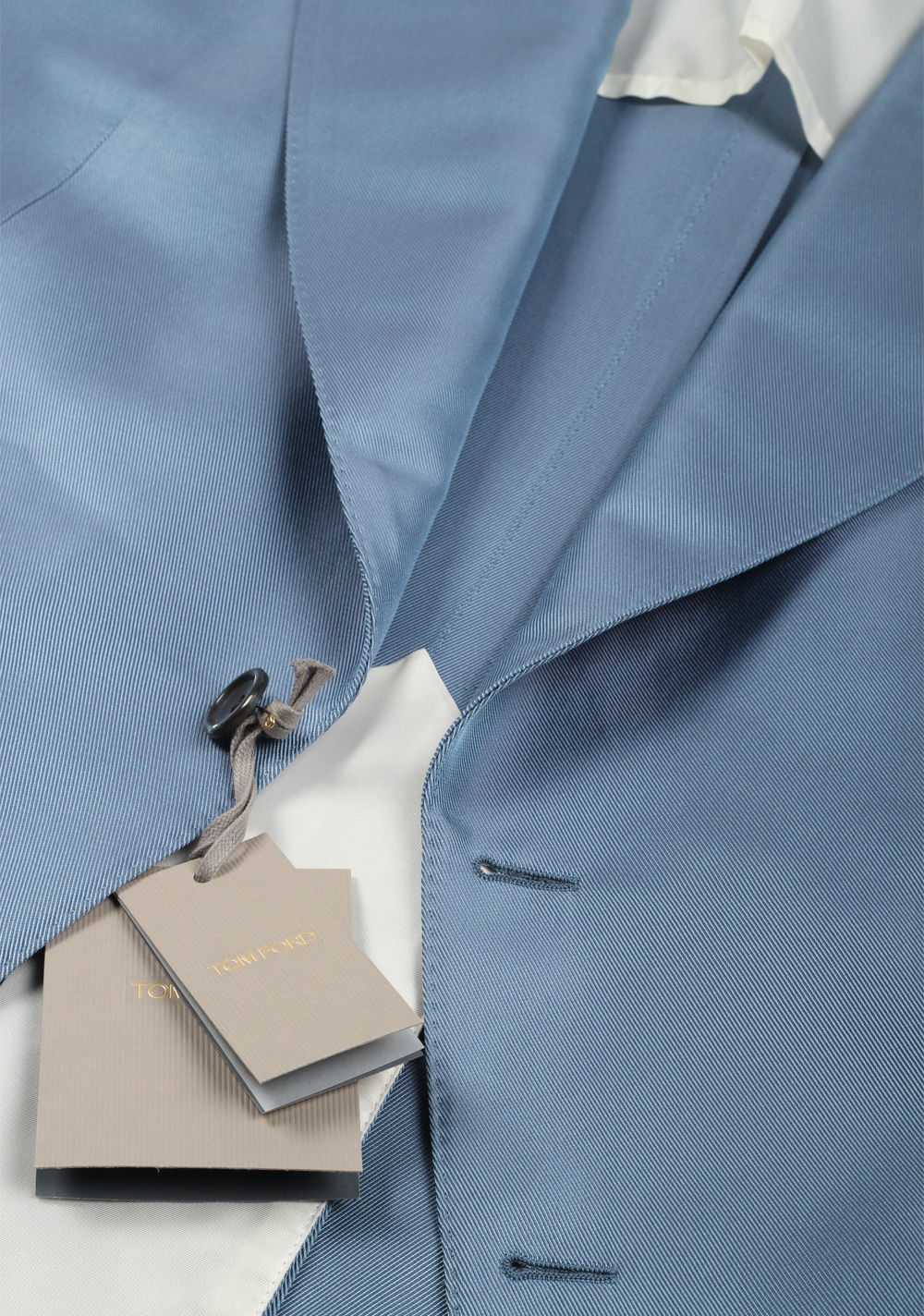 TOM FORD Atticus Blue Sport Coat Size 58 / 48R U.S. In Silk Blend | Costume Limité