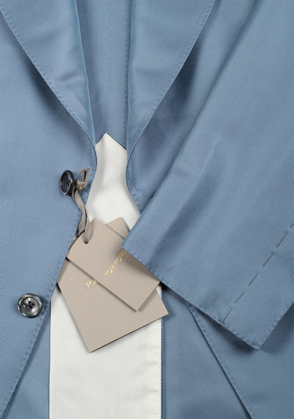 TOM FORD Atticus Blue Sport Coat Size 58 / 48R U.S. In Silk Blend | Costume Limité