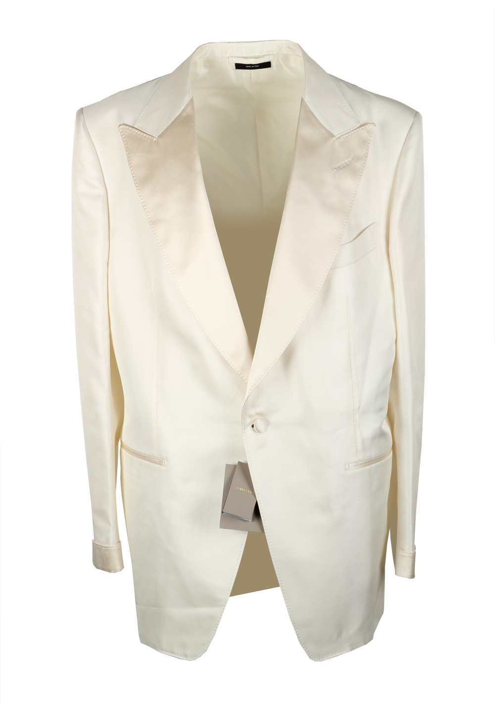 TOM FORD Atticus Ivory Signature Tuxedo Dinner Jacket Size 58 / 48R U.S. | Costume Limité