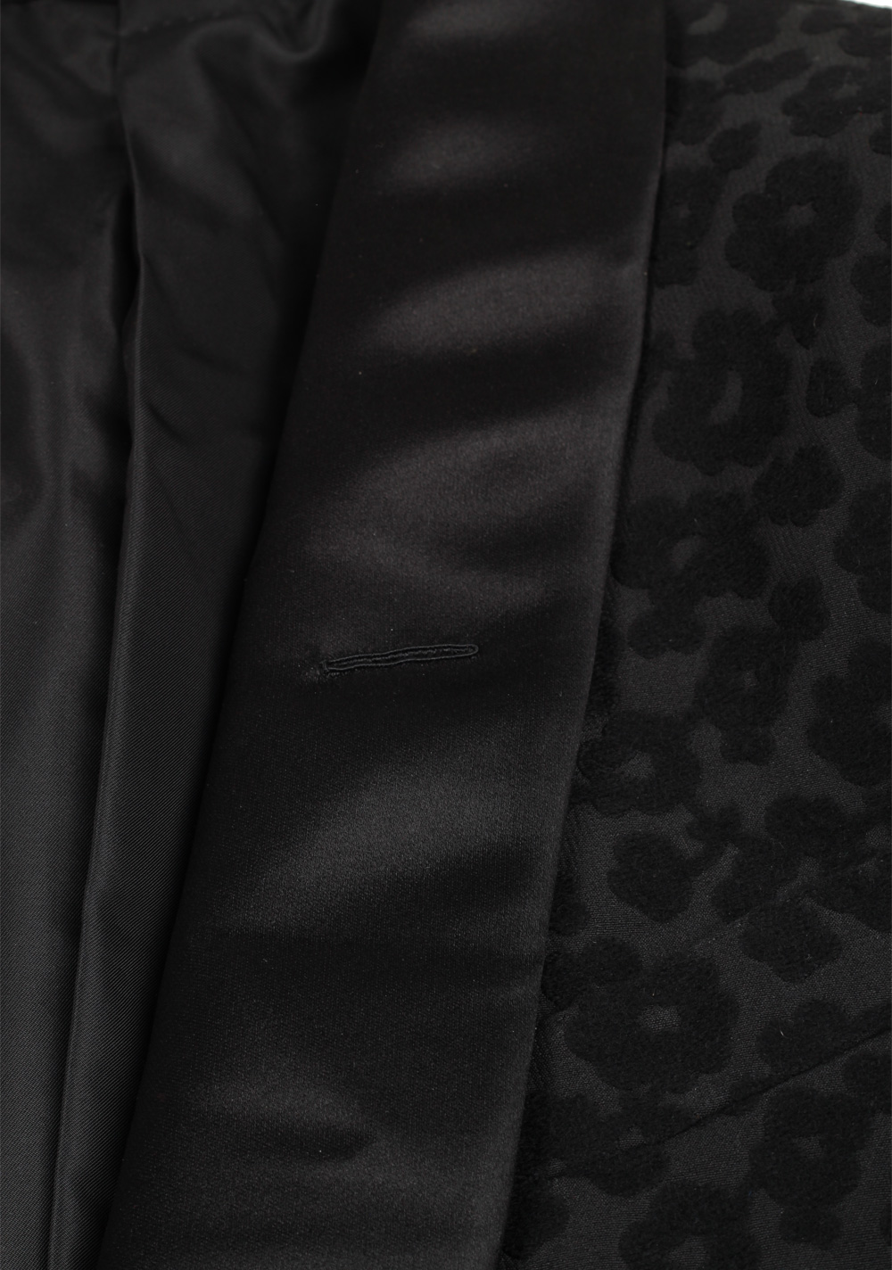 TOM FORD Buckley Black Leopard Tuxedo Cocktail Dinner Jacket Size 48 / 38R U.S. | Costume Limité