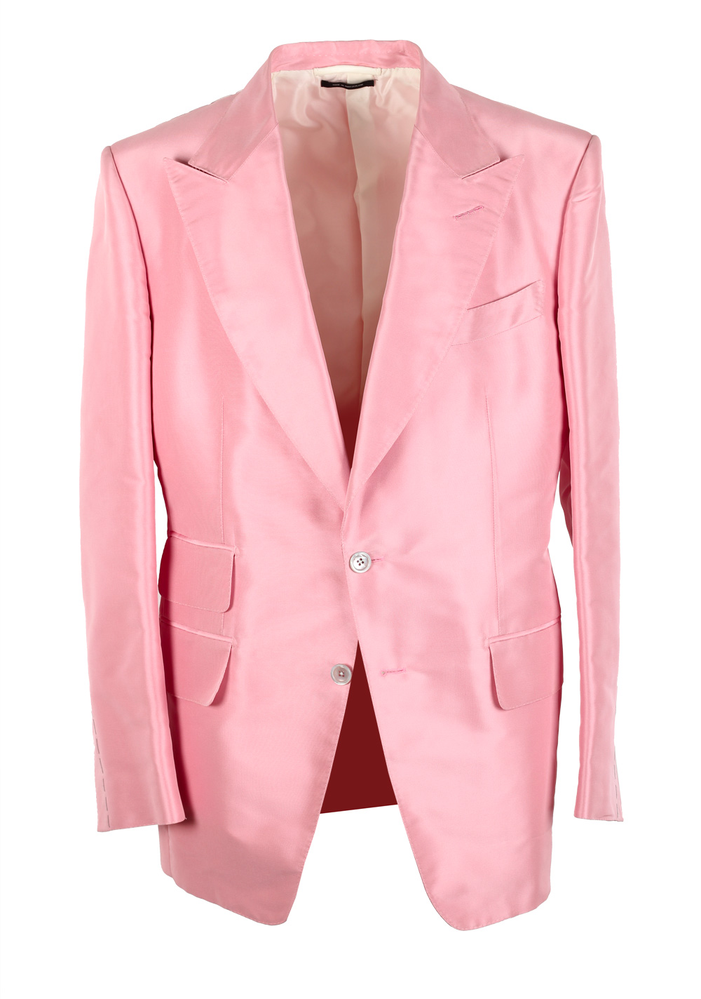 TOM FORD Atticus Pink Silk Sport Coat | Costume Limité