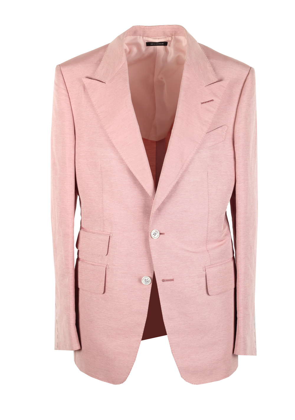 TOM FORD Shelton Pink Sport Coat In Silk Blend | Costume Limité