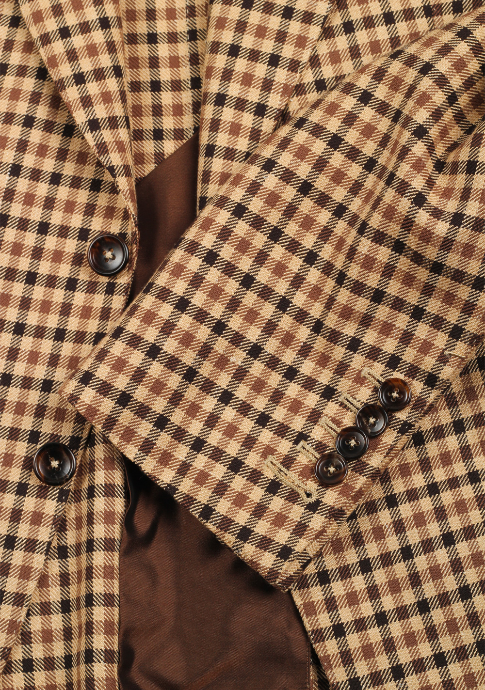TOM FORD Shelton Checked Brown Sport Coat Size 50 / 40R U.S. | Costume Limité
