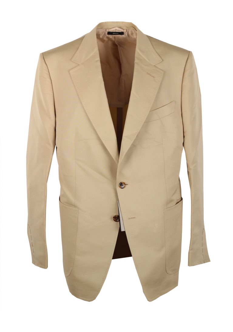 TOM FORD Shelton Beige Sport Coat In Silk Blend - thumbnail | Costume Limité