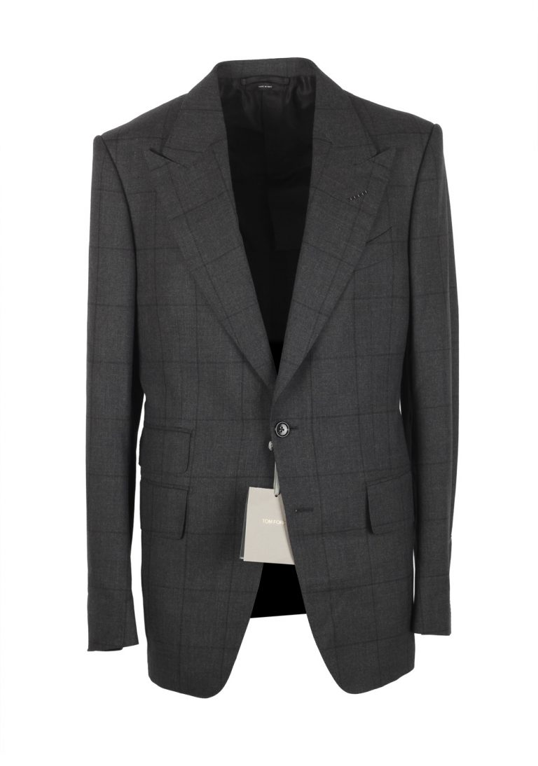 TOM FORD Shelton Checked Gray Suit - thumbnail | Costume Limité