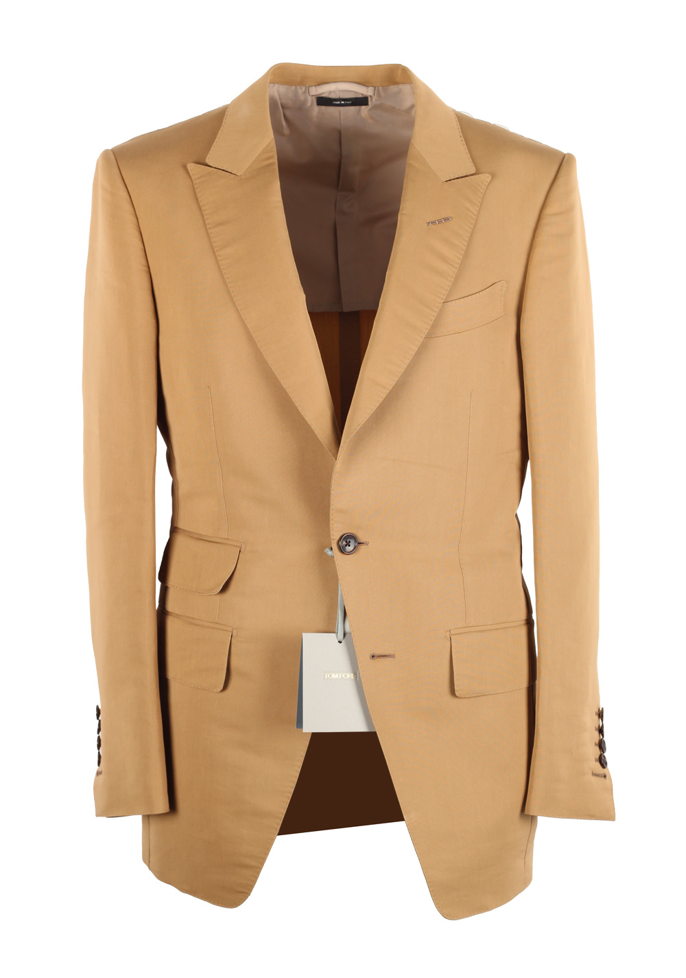 TOM FORD Atticus Beige Sport Coat Size 46 / 36R U.S. | Costume Limité