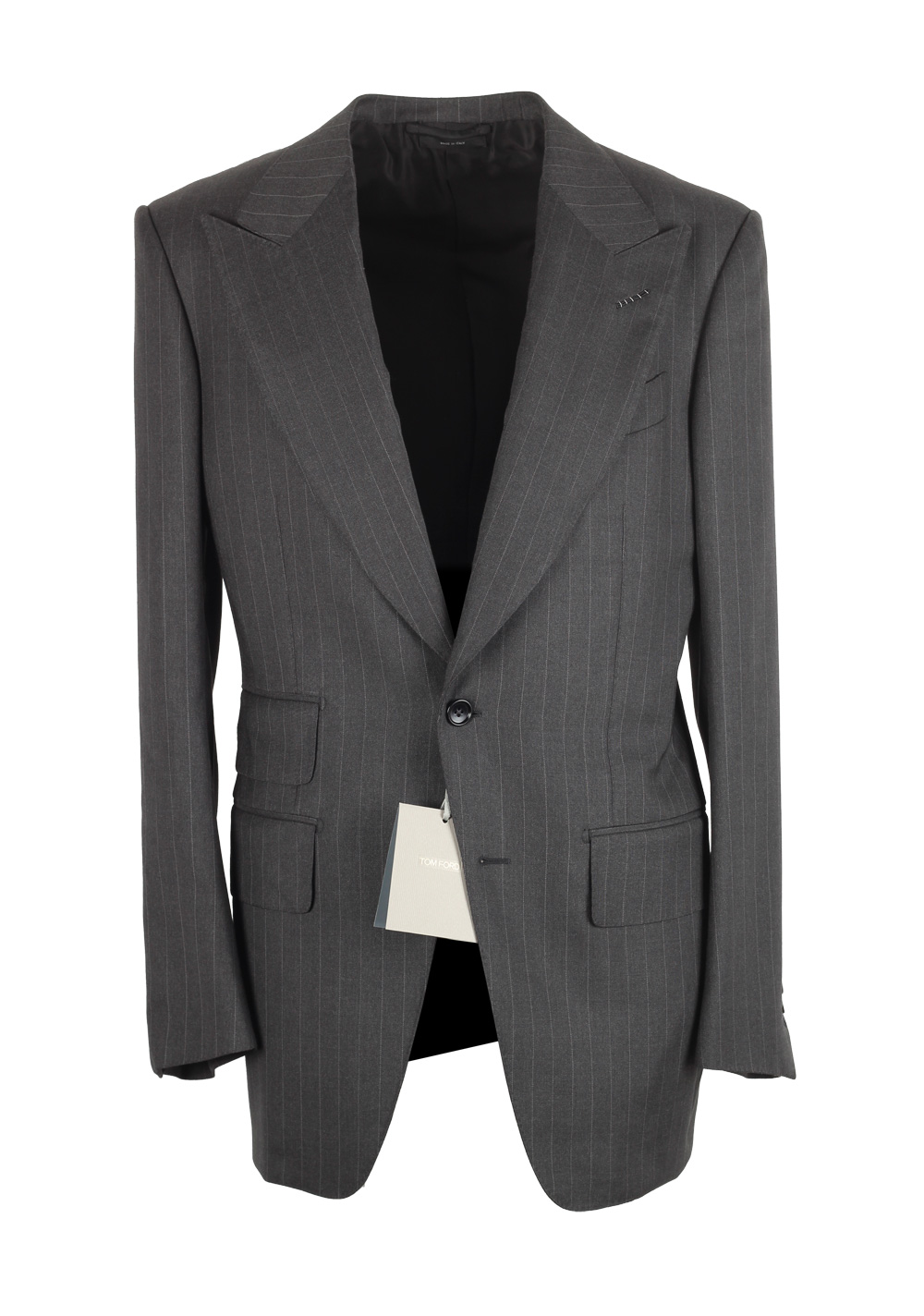 TOM FORD Atticus Gray Striped Sport Coat Size 46 / 36R U.S. | Costume Limité