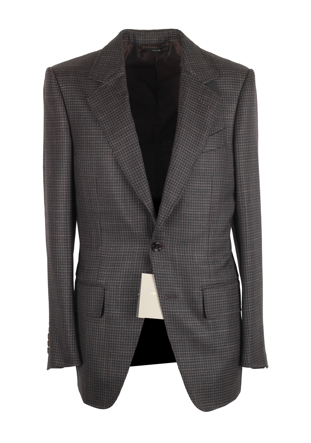 TOM FORD Atticus Brownish Gray Sport Coat Size 46 / 36R U.S. | Costume Limité