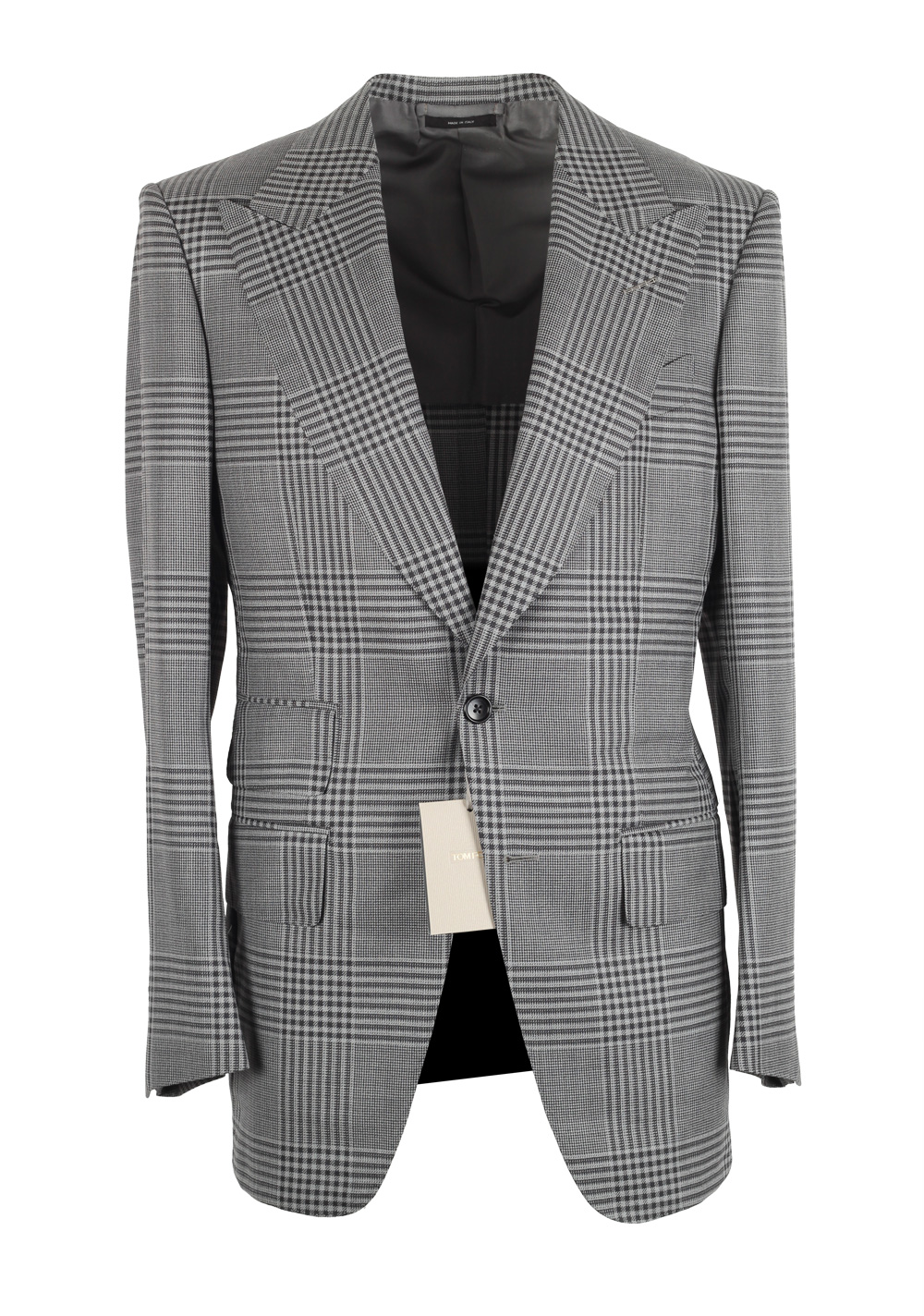 TOM FORD Atticus Gray Checked Suit Size 46 / 36R U.S. | Costume Limité