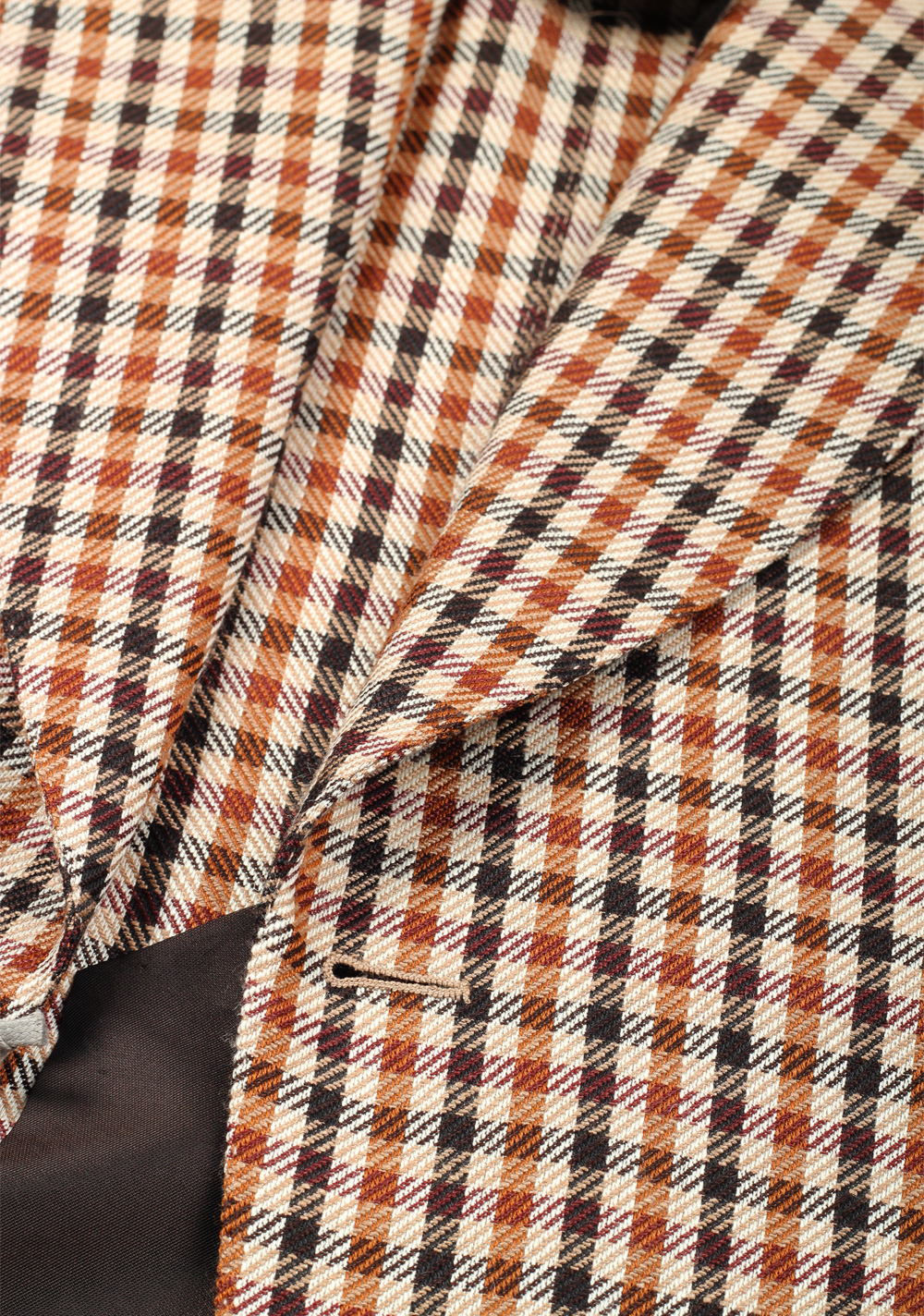 TOM FORD Atticus Brown Checked Sport Coat Size 46 / 36R U.S. | Costume Limité