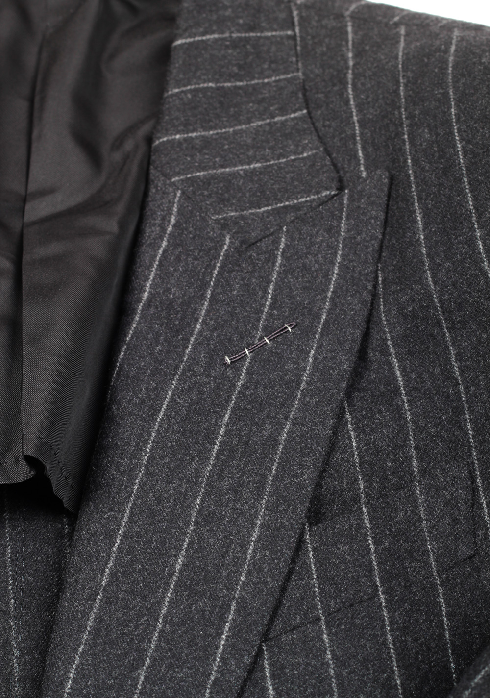 TOM FORD Atticus Flannel Gray Striped Sport Coat Size 46 / 36R U.S. | Costume Limité