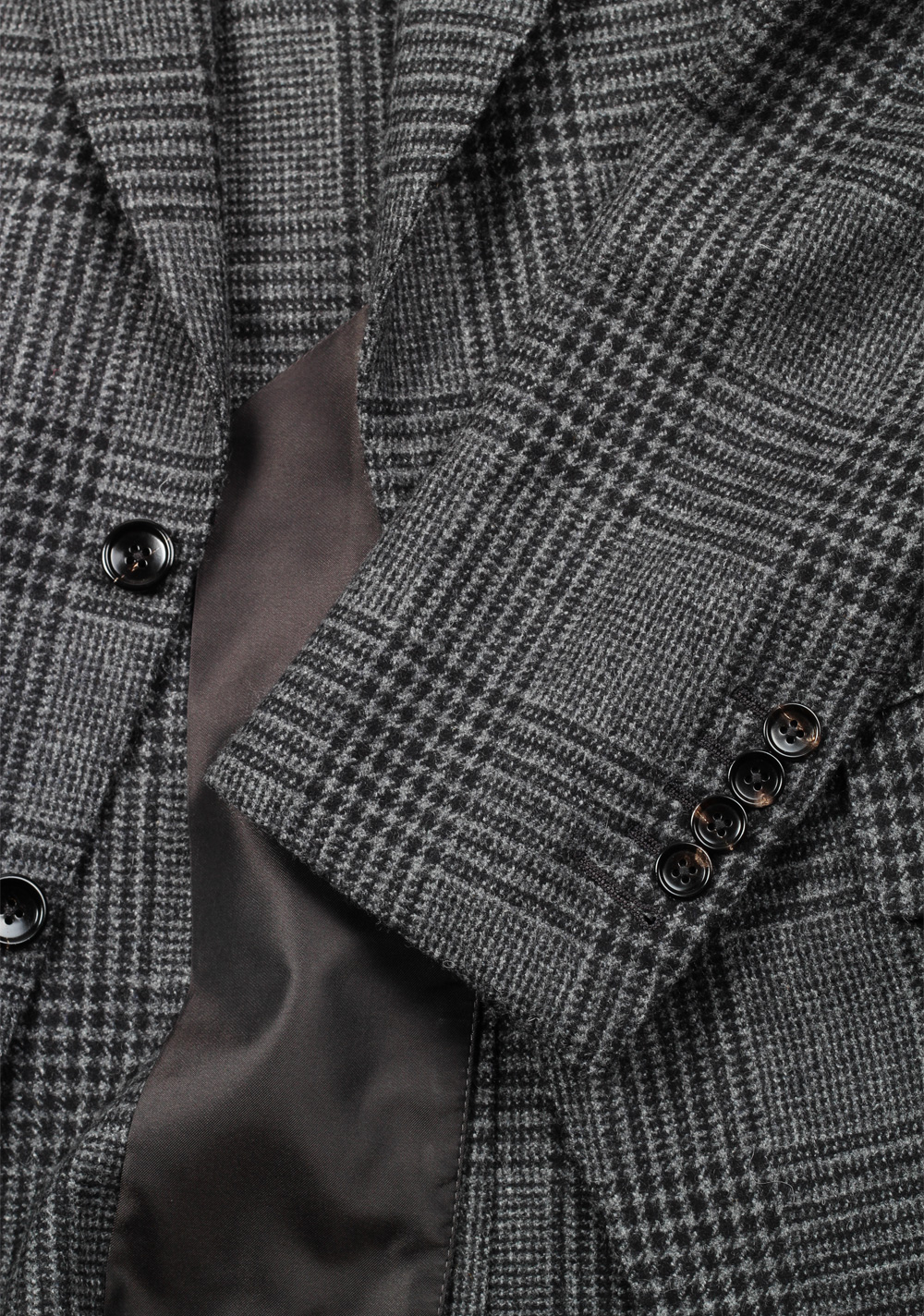 TOM FORD Atticus Gray Checked Sport Coat Size 46 / 36R U.S. | Costume Limité