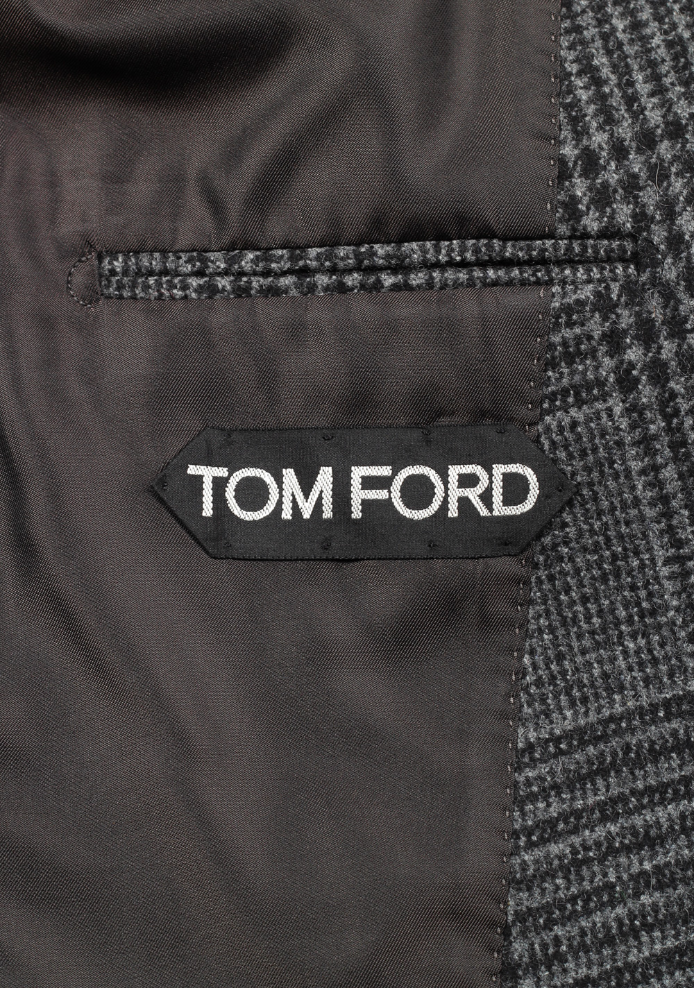 TOM FORD Atticus Gray Checked Sport Coat Size 46 / 36R U.S. | Costume Limité