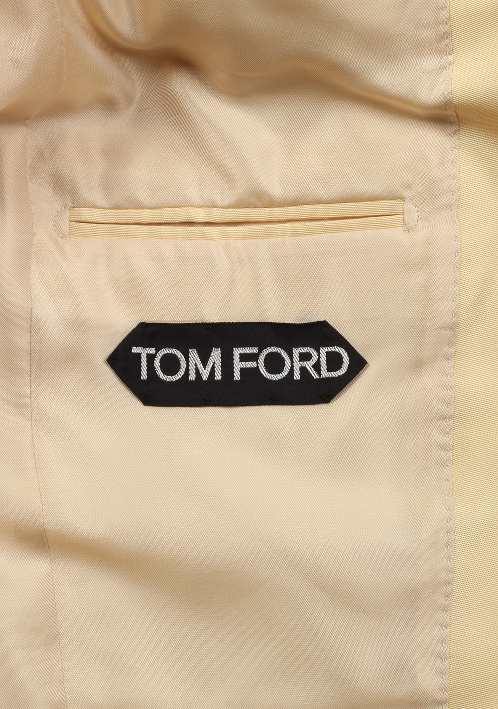 TOM FORD Atticus Yellow Sport Coat In Silk | Costume Limité