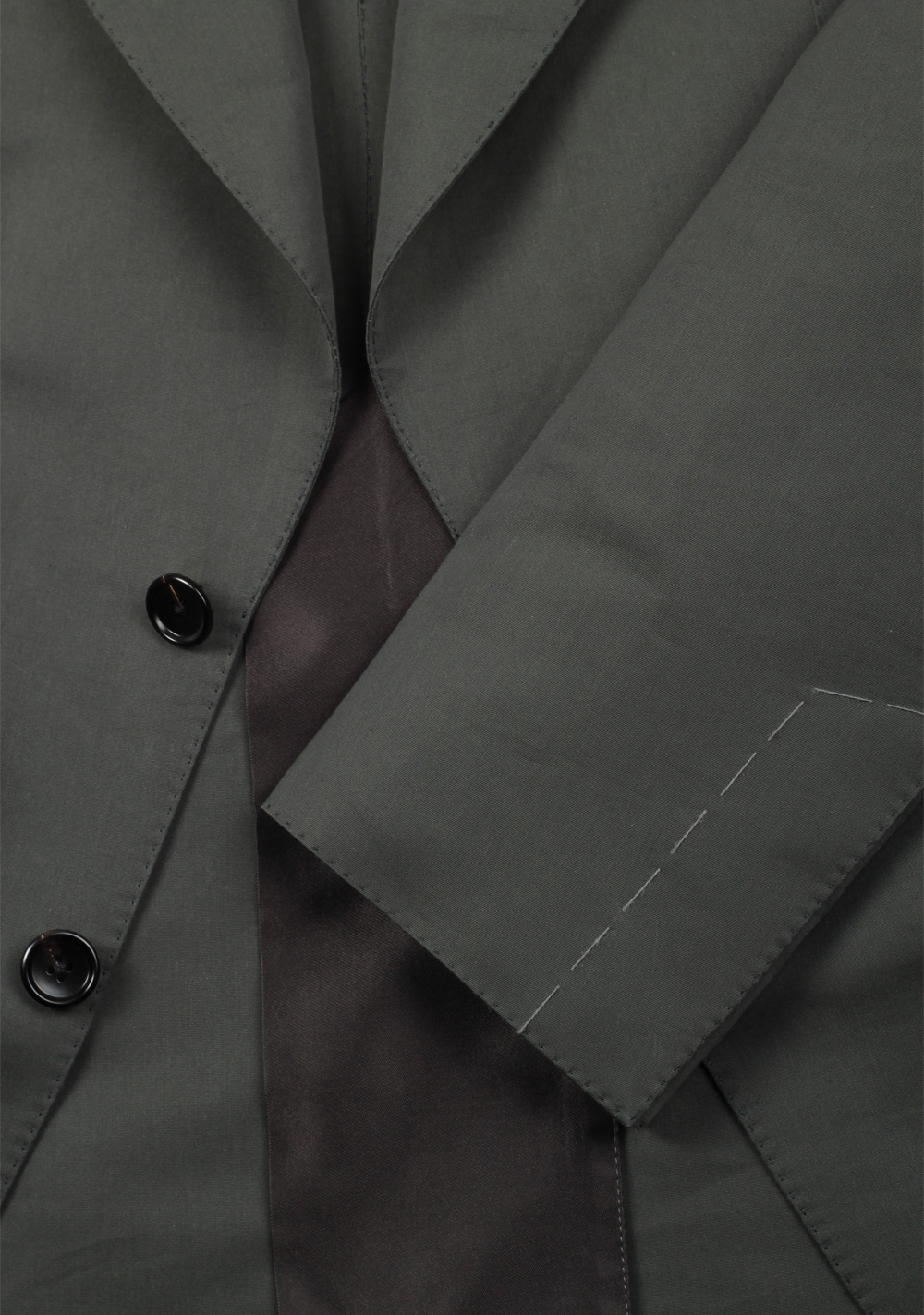 TOM FORD Atticus Green Sport Coat Size 44 / 34R U.S. In Cotton Silk | Costume Limité