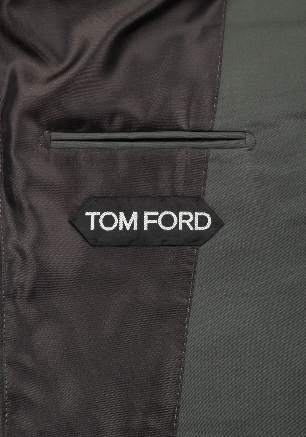 TOM FORD Atticus Green Sport Coat Size 44 / 34R U.S. In Cotton Silk | Costume Limité