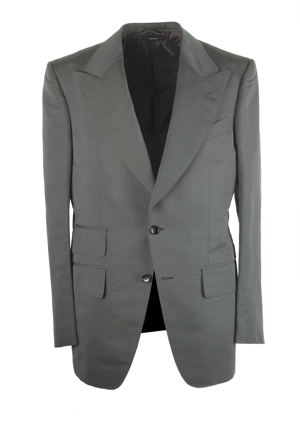 TOM FORD Atticus Green Cotton Silk Suit | Costume Limité