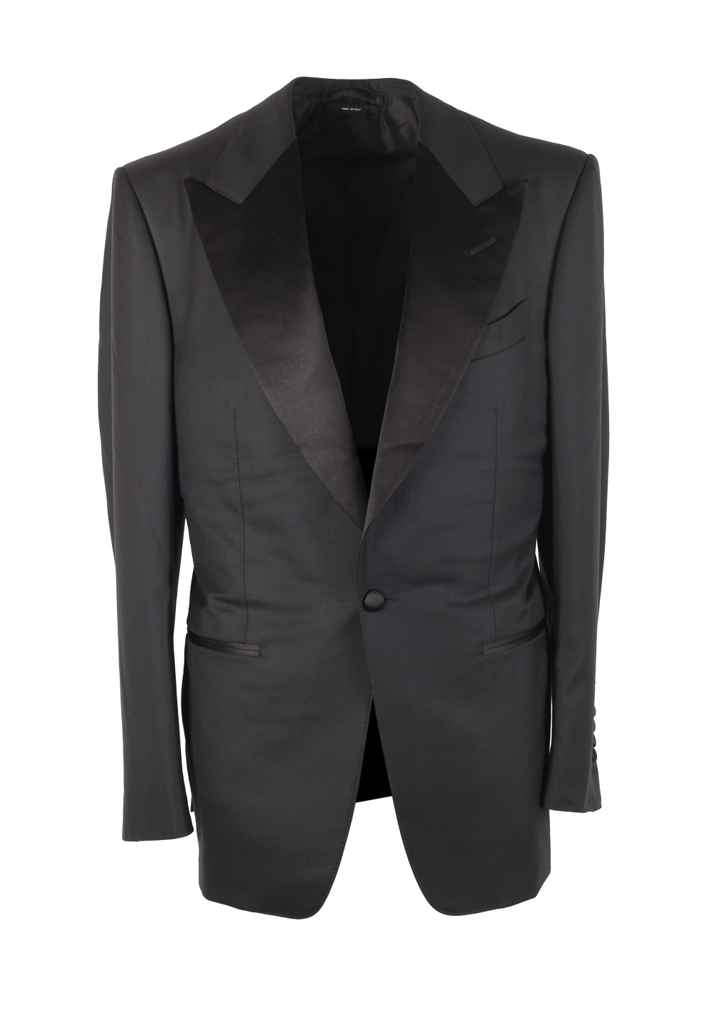 TOM FORD Windsor Black Tuxedo Suit Smoking Size 56 / 46R U.S. Fit A ...