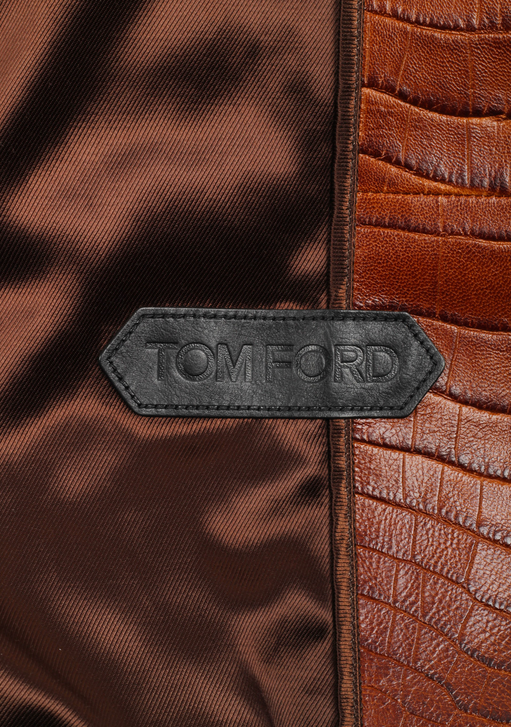 TOM FORD Crocodile Embossed Hooded Jacket Coat | Costume Limité