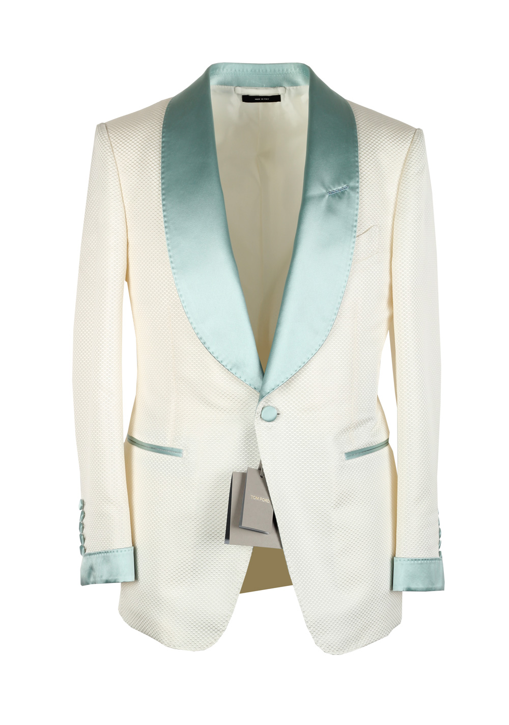 TOM FORD Shelton Ivory Tuxedo Smoking Dinner Jacket Size 46C / 36S U.S. | Costume Limité