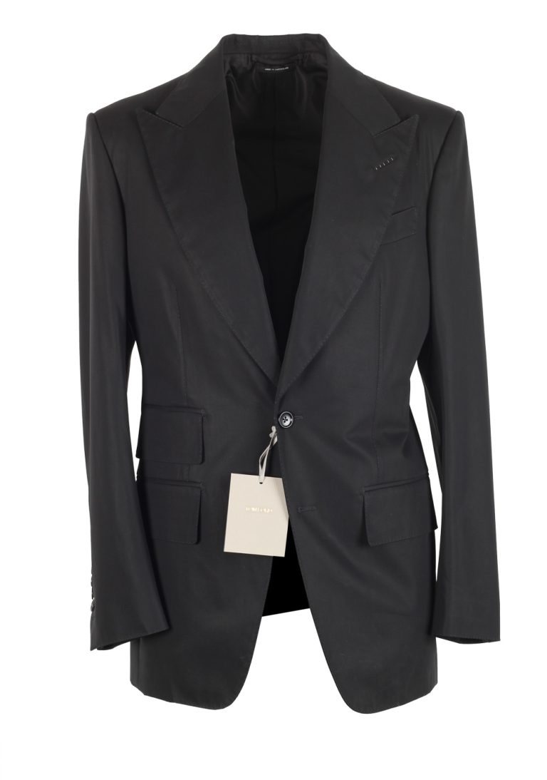 TOM FORD Atticus Black Sport Coat Size 46 / 36R U.S. In Cotton - thumbnail | Costume Limité