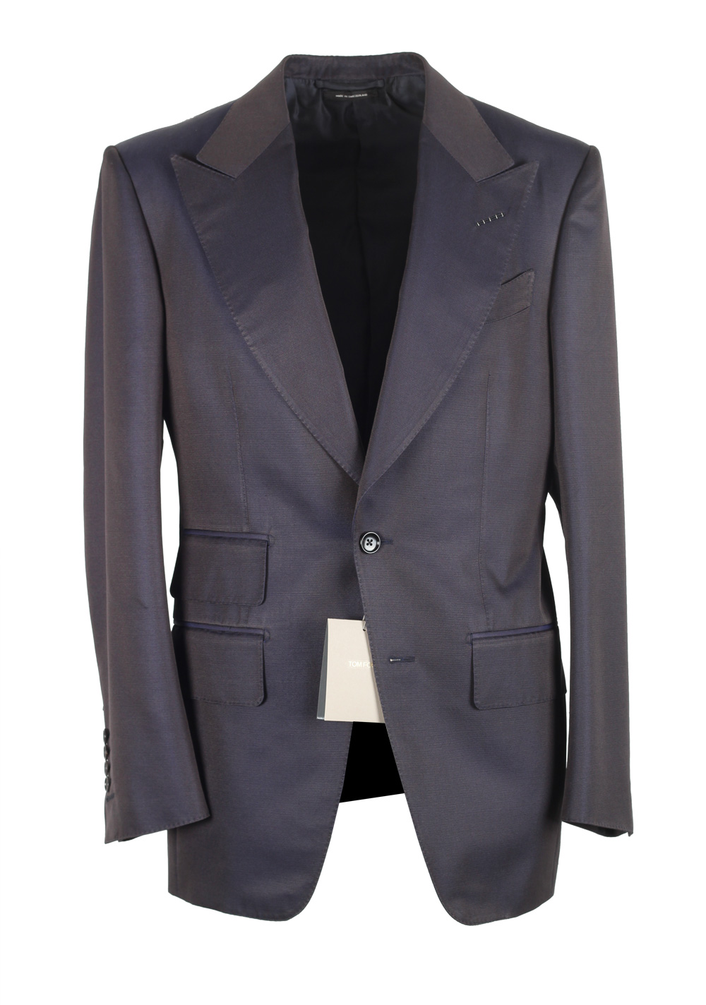 TOM FORD Atticus Blue Sport Coat Size 46 / 36R U.S. In Silk Blend | Costume Limité