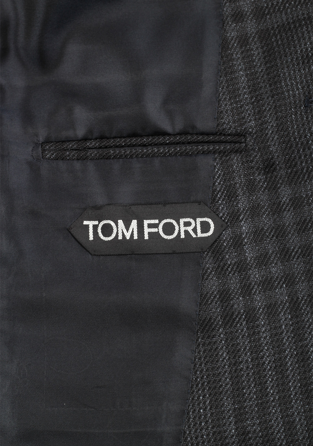 TOM FORD Atticus Gray Checked Sport Coat Size 46 / 36R U.S. | Costume Limité