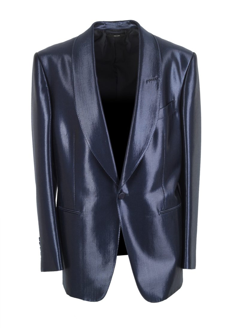 TOM FORD Windsor Blue Tuxedo Dinner Jacket Size 52 / 42R U.S. - thumbnail | Costume Limité