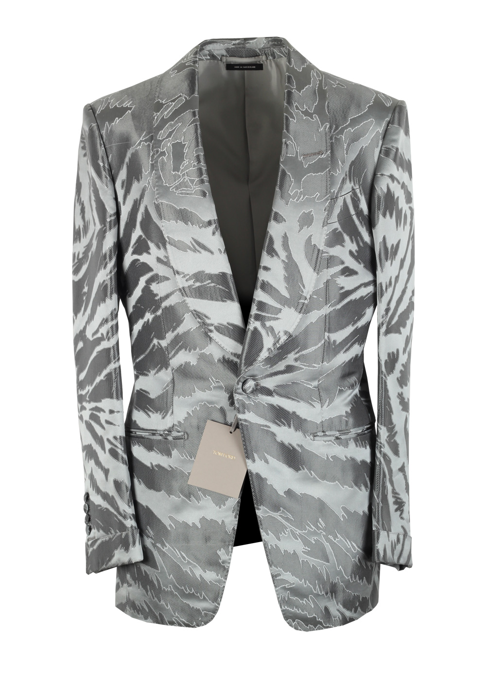TOM FORD Atticus Gray Tuxedo Dinner Jacket Size 46 / 36R U.S. | Costume Limité