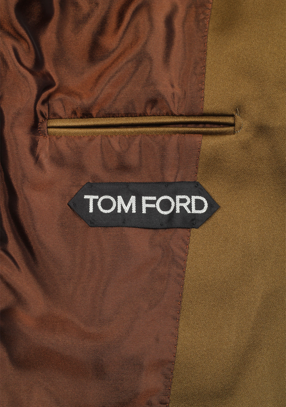 TOM FORD Atticus Brownish Green Sport Coat Size 46 / 36R U.S. | Costume Limité