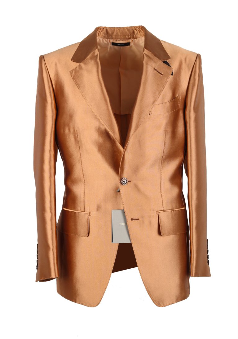 TOM FORD Atticus Silk Copper Sport Coat Size 46 / 36R U.S. - thumbnail | Costume Limité