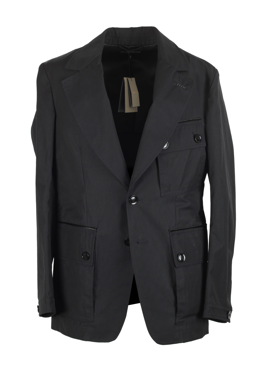 TOM FORD Black Jacket Coat Size 48 / 38R U.S. Outerwear | Costume Limité