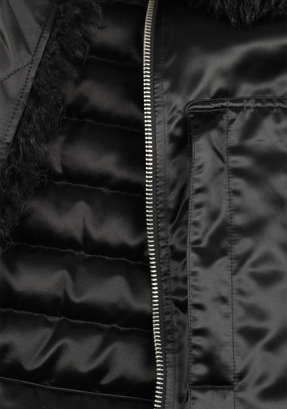 TOM FORD Black Shearling Jacket Coat Size 52 / 42R U.S. | Costume Limité