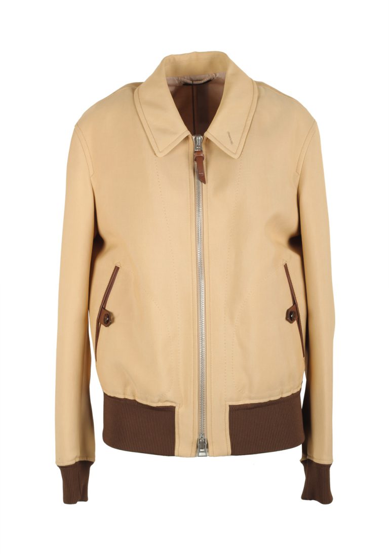 TOM FORD Beige Bomber Jacket Size 50 / 40R U.S. - thumbnail | Costume Limité