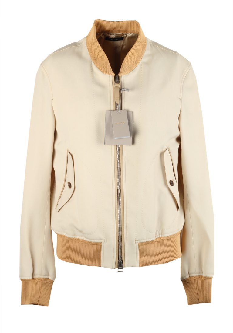 TOM FORD Beige Bomber Jacket Size 50 / 40R U.S. - thumbnail | Costume Limité