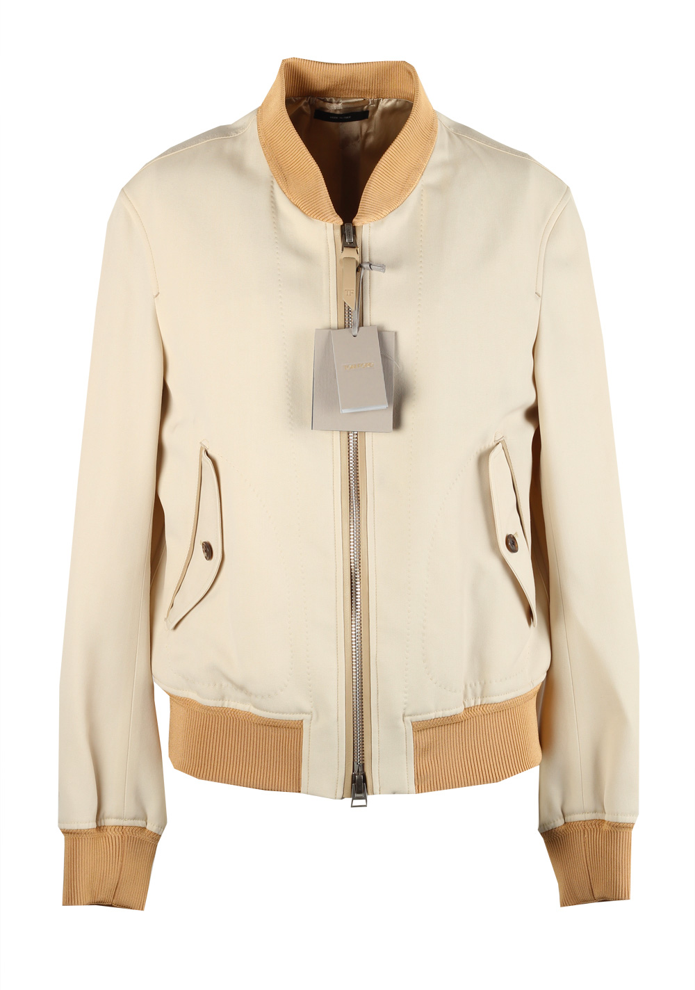 TOM FORD Beige Bomber Jacket Size 50 / 40R U.S. | Costume Limité