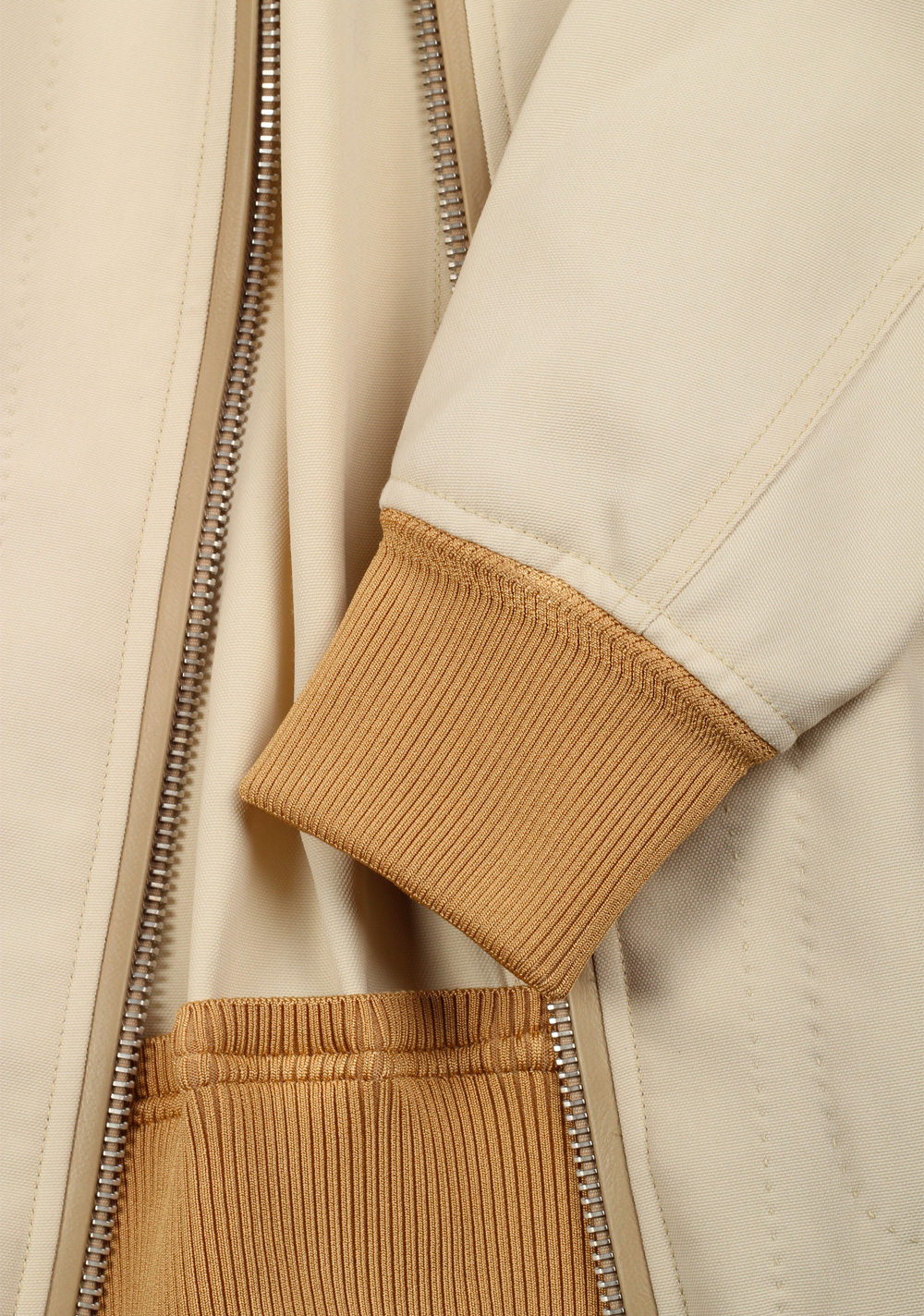 TOM FORD Beige Bomber Jacket Size 50 / 40R U.S. | Costume Limité