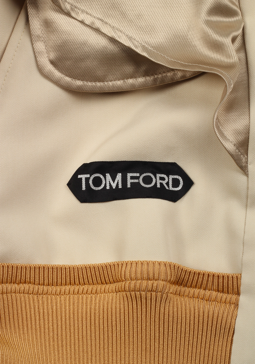 TOM FORD Beige Bomber Jacket Size 50 / 40R U.S. | Costume Limité