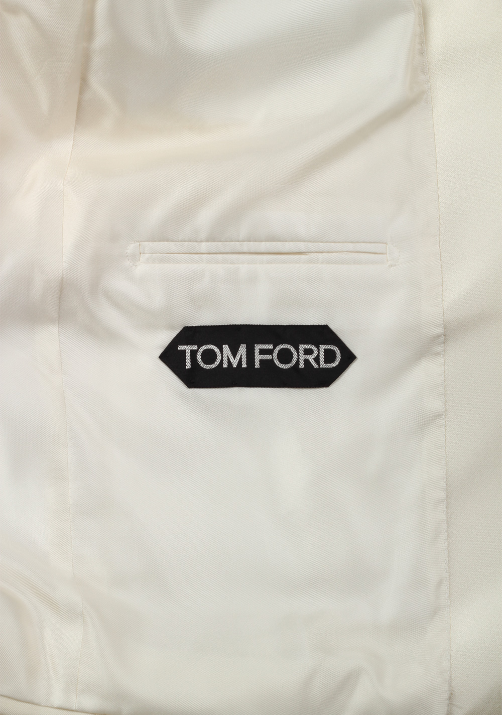 TOM FORD Shelton Ivory Sport Coat Tuxedo Dinner Jacket Size 56 / 46R U.S. | Costume Limité