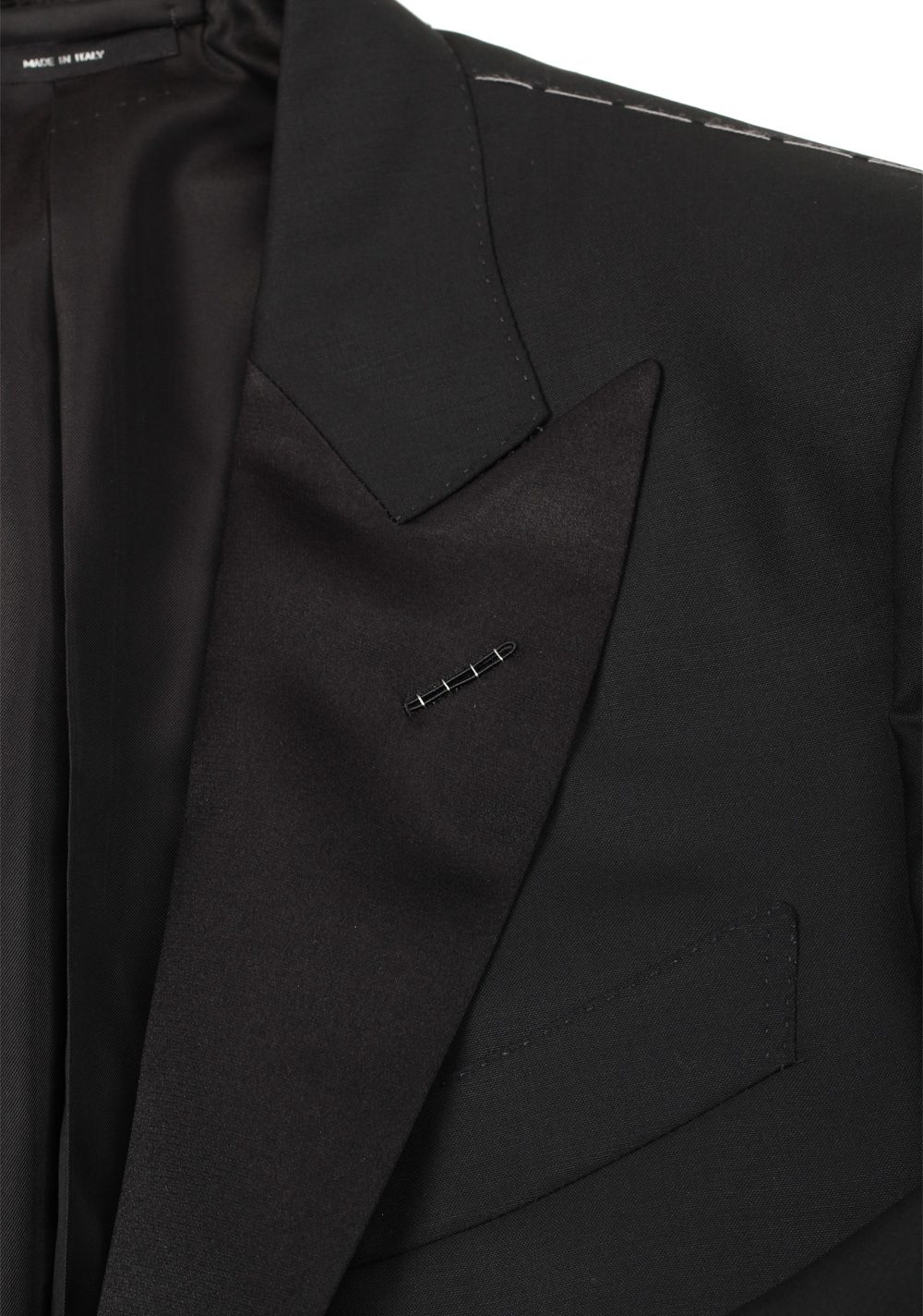 TOM FORD O’Connor Black Tuxedo Suit Smoking Size 44 / 34R U.S. Fit Y | Costume Limité