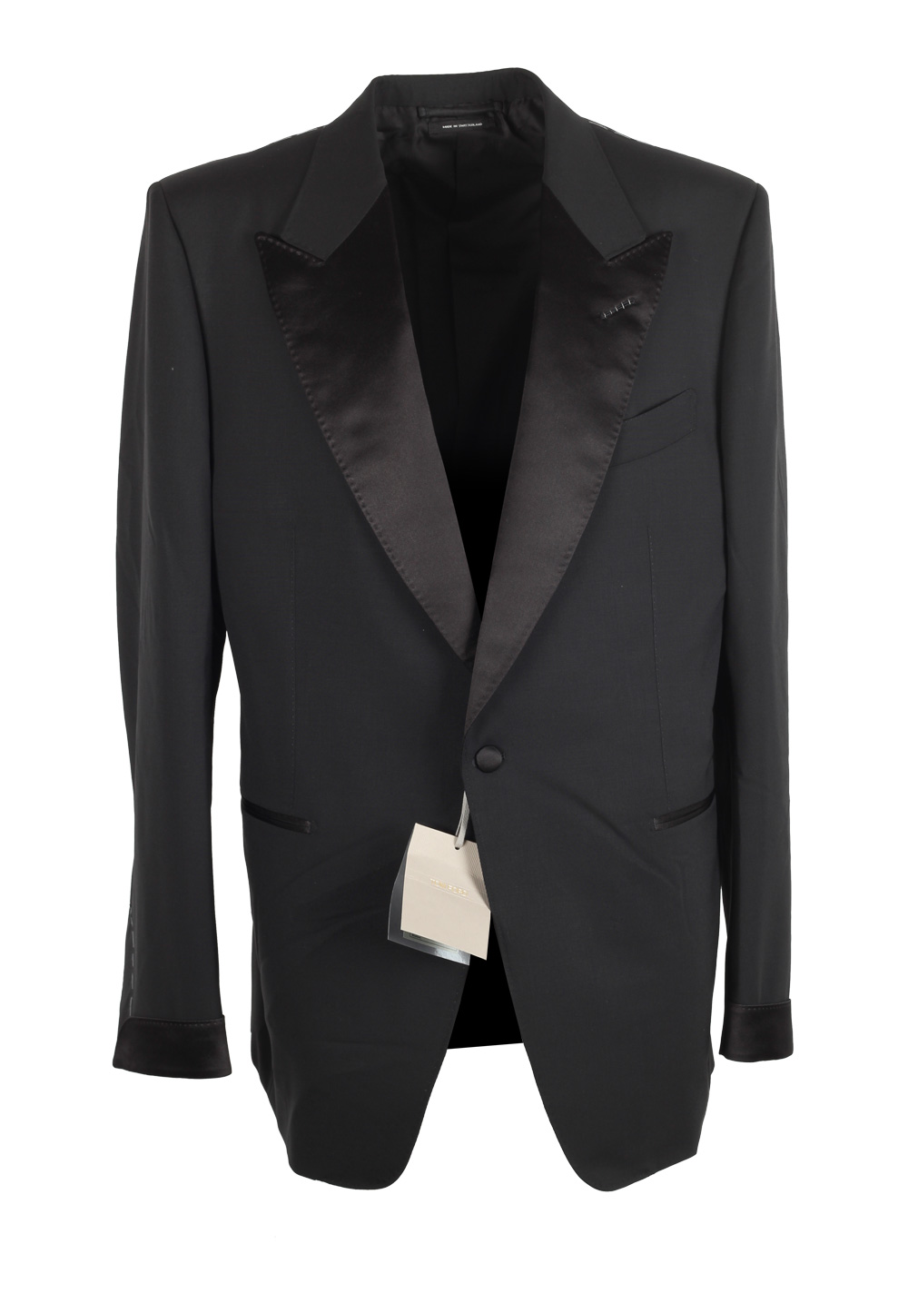 TOM FORD Shelton Black Tuxedo Suit Size 54 / 44R U.S. | Costume Limité