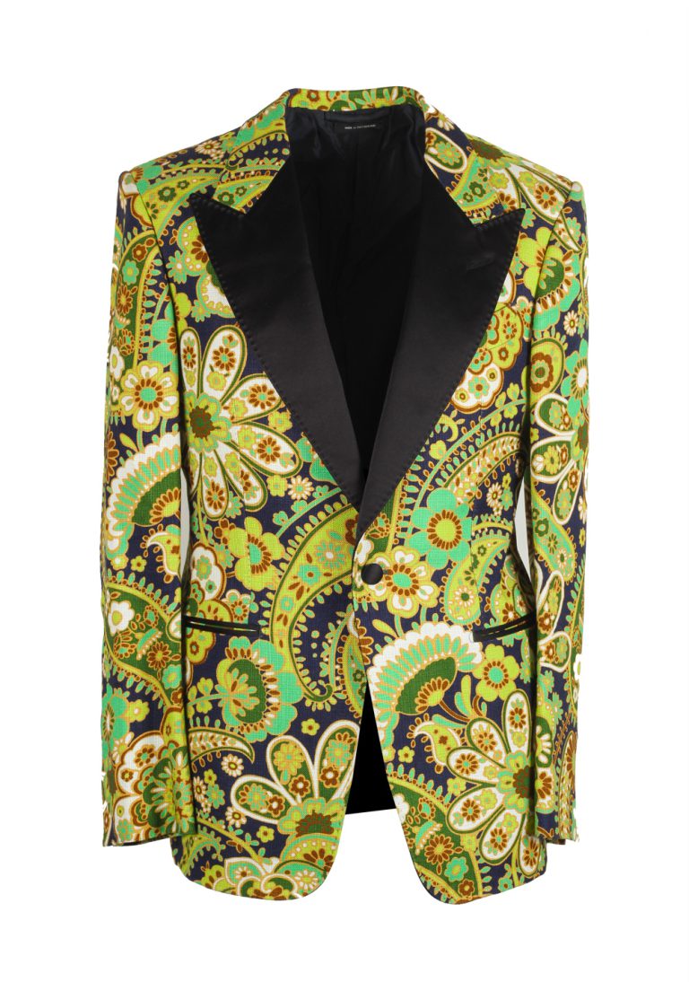 TOM FORD Atticus Green Tuxedo Dinner Jacket Size 46 / 36R U.S. - thumbnail | Costume Limité